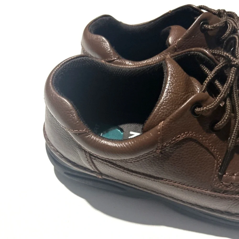 Nunn Bush Brown Leather‎ Comfort Gel Lace Up Casual Dress Shoes Mens Size 12